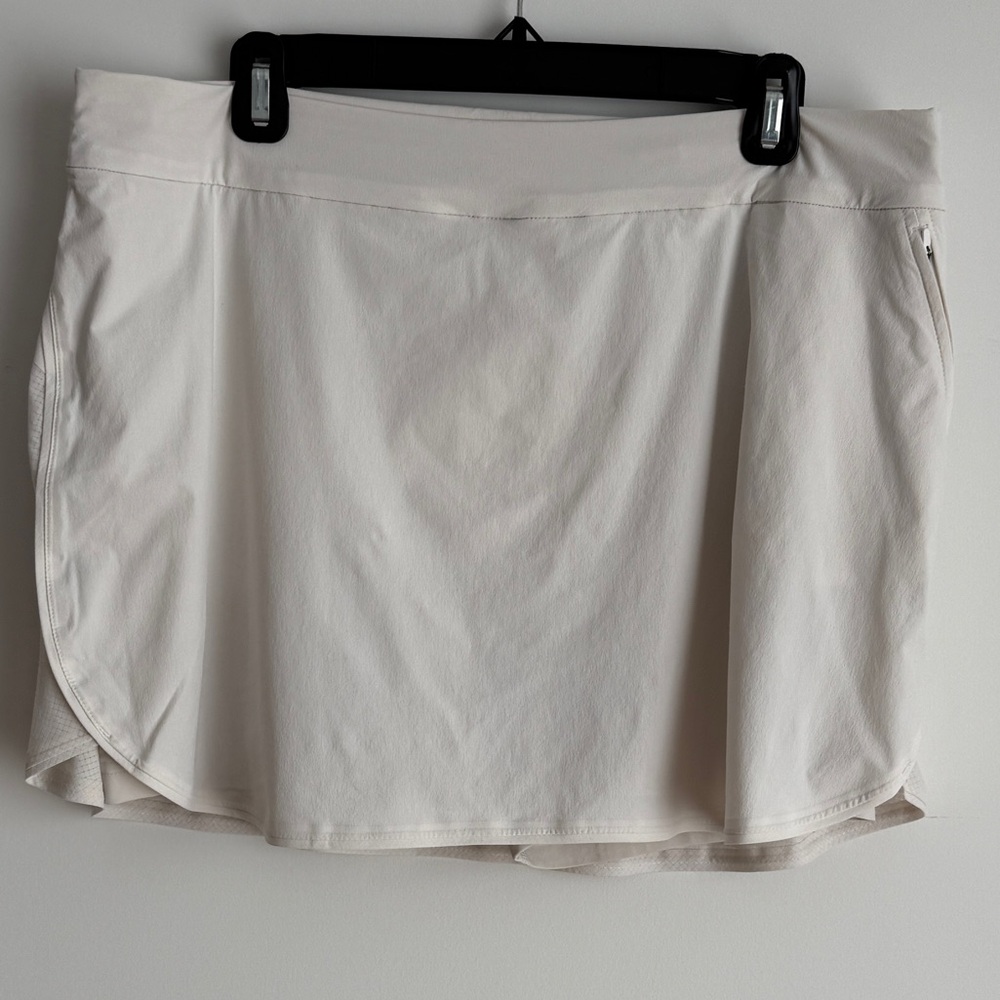 Outdoor Voices White Mesh Athletic Skort